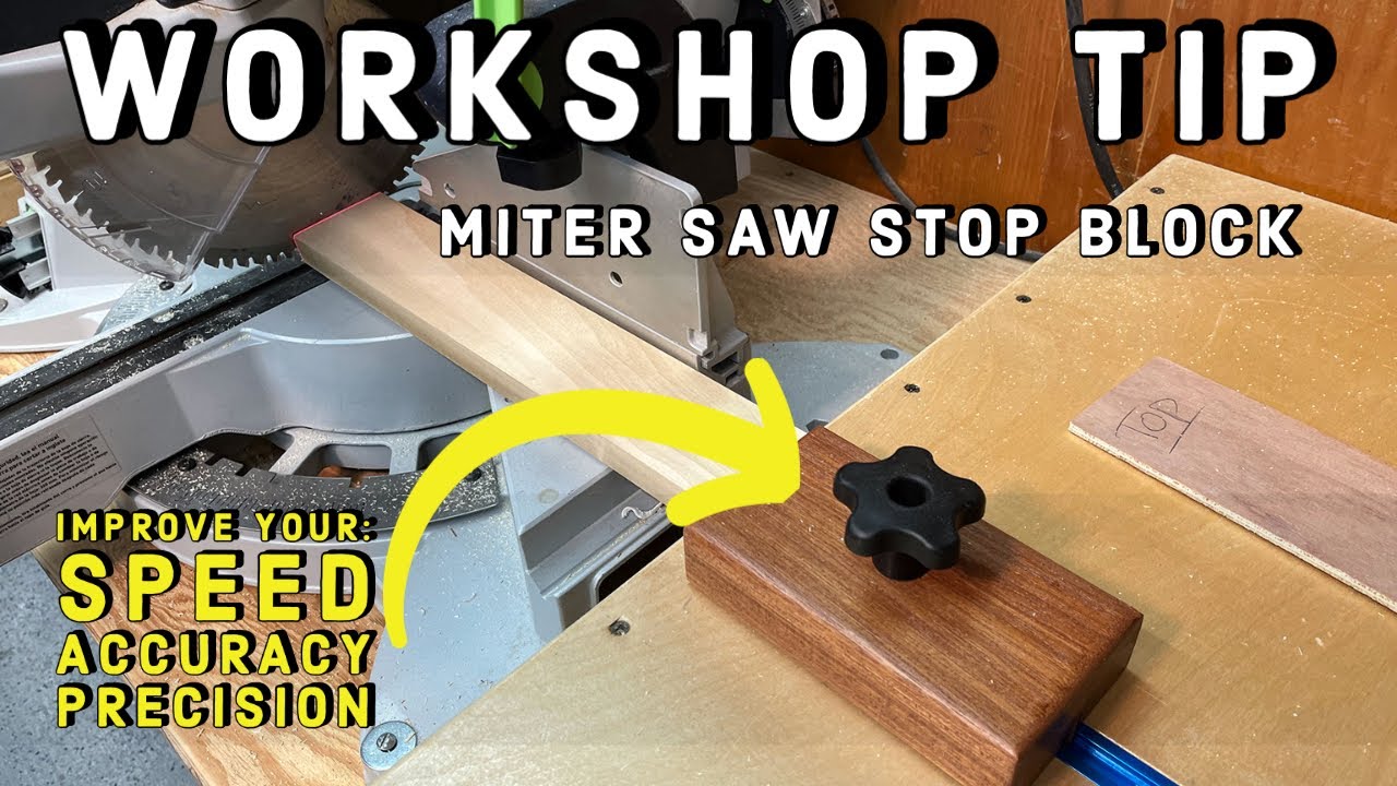 Miter Saw Stop Block | Woodworking Jig