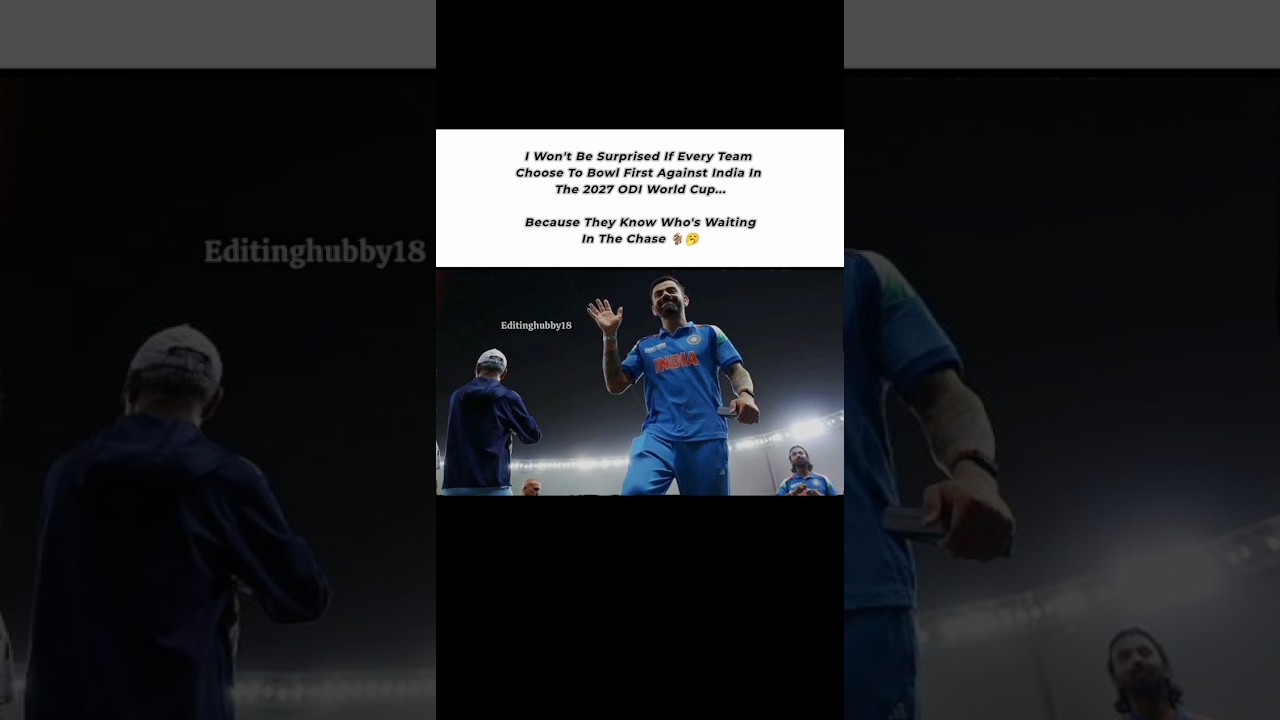 The GOAT Is Always Waiting For Chases 🐐🗿 #viratkohli #cwc2027 #kingkohli