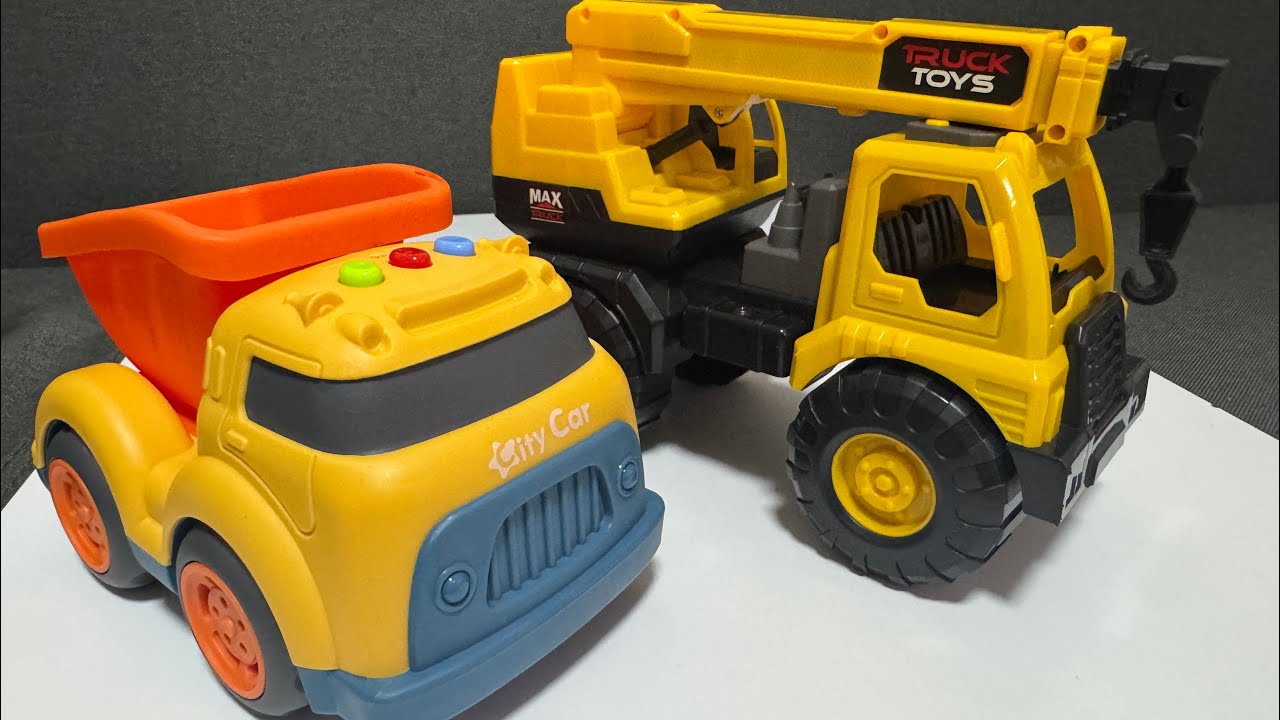 ASMR Unboxing Construction Toy Trucks 🚚 | Satisfying Sounds & Relaxing Play