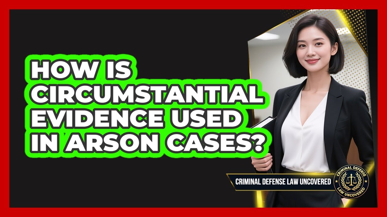 How Is Circumstantial Evidence Used In Arson Cases? - Criminal Defense Law Uncovered