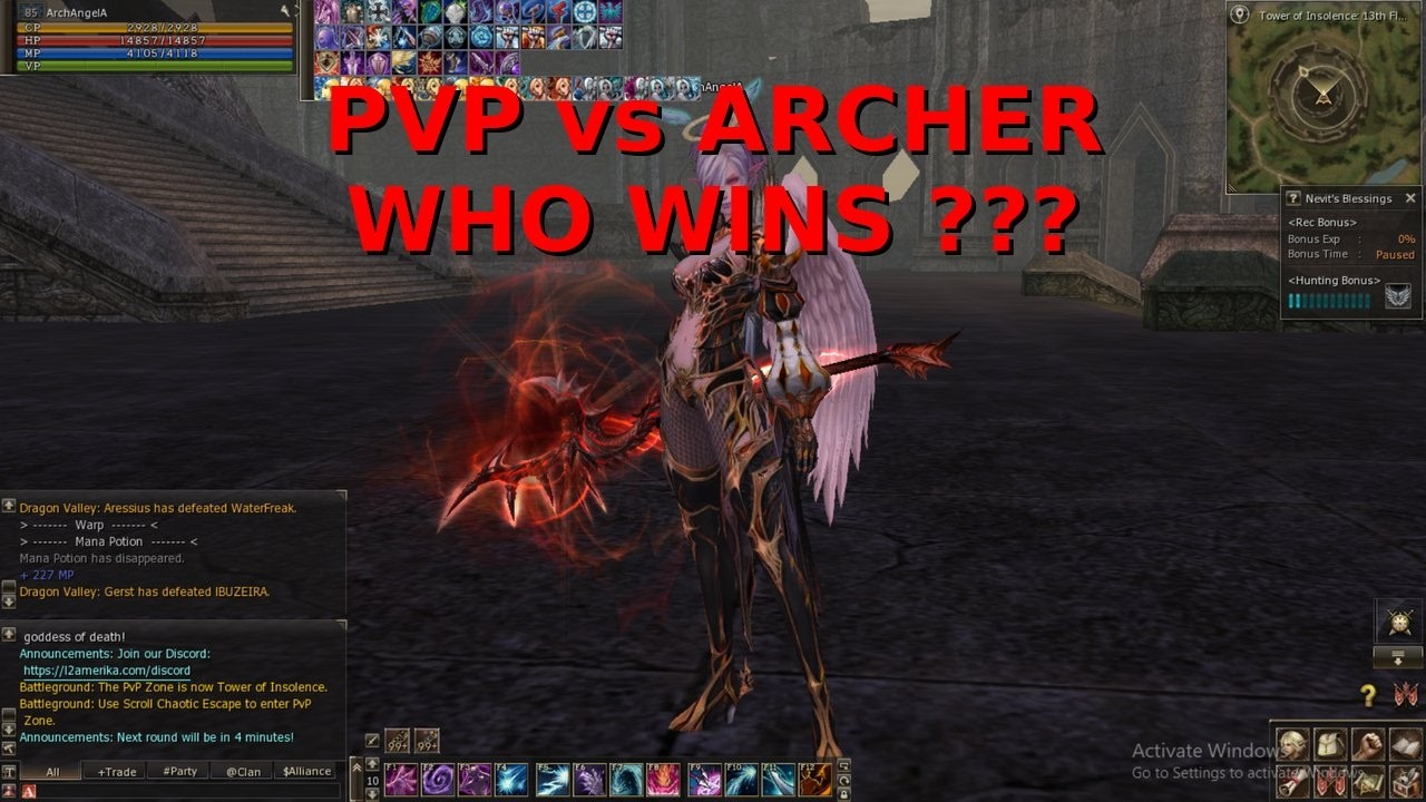 Soulhound Female vs Archer ⚔️ Intense PvP 💥 | L2 Amerika Lineage 2