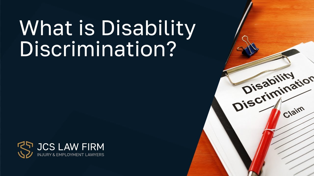 What is disability discrimination?