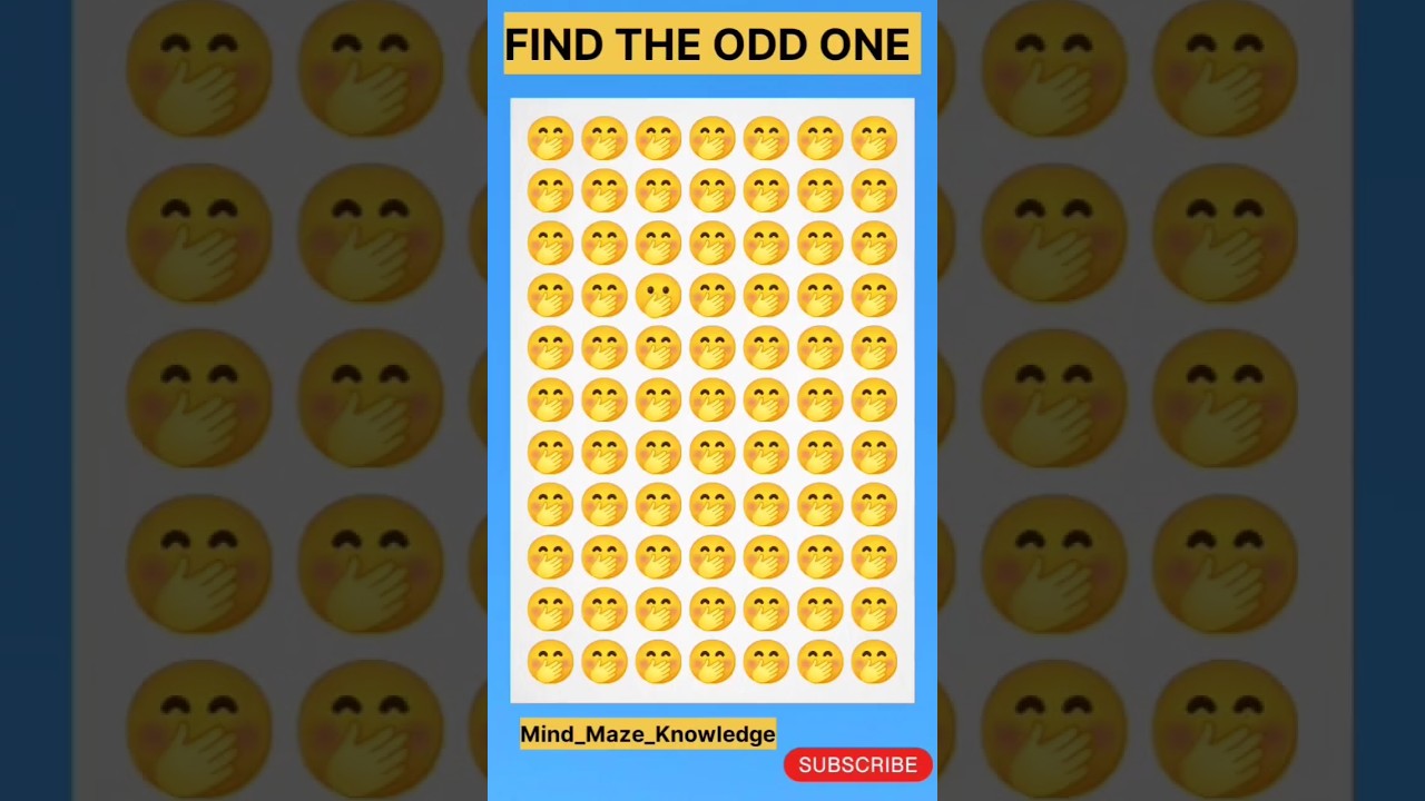 FIND THE ODD ONE EMOJI GAME🤭/ODD ONE OUT/#viral #trending #shortvideo #shorts #short #youtubeshorts
