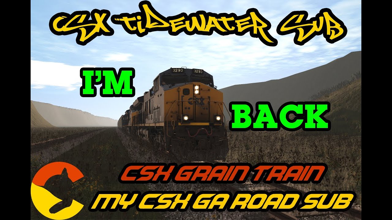 Trainz | CSX Grain Train arrival & breaking down at Riverpoint - CSX Tidewater (CSX Georgia Road)