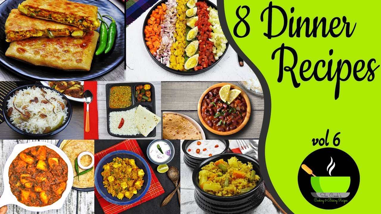 8 Light Dinner Recipes | Quick And Easy Dinner Recipes | Indian Dinner Recipes
