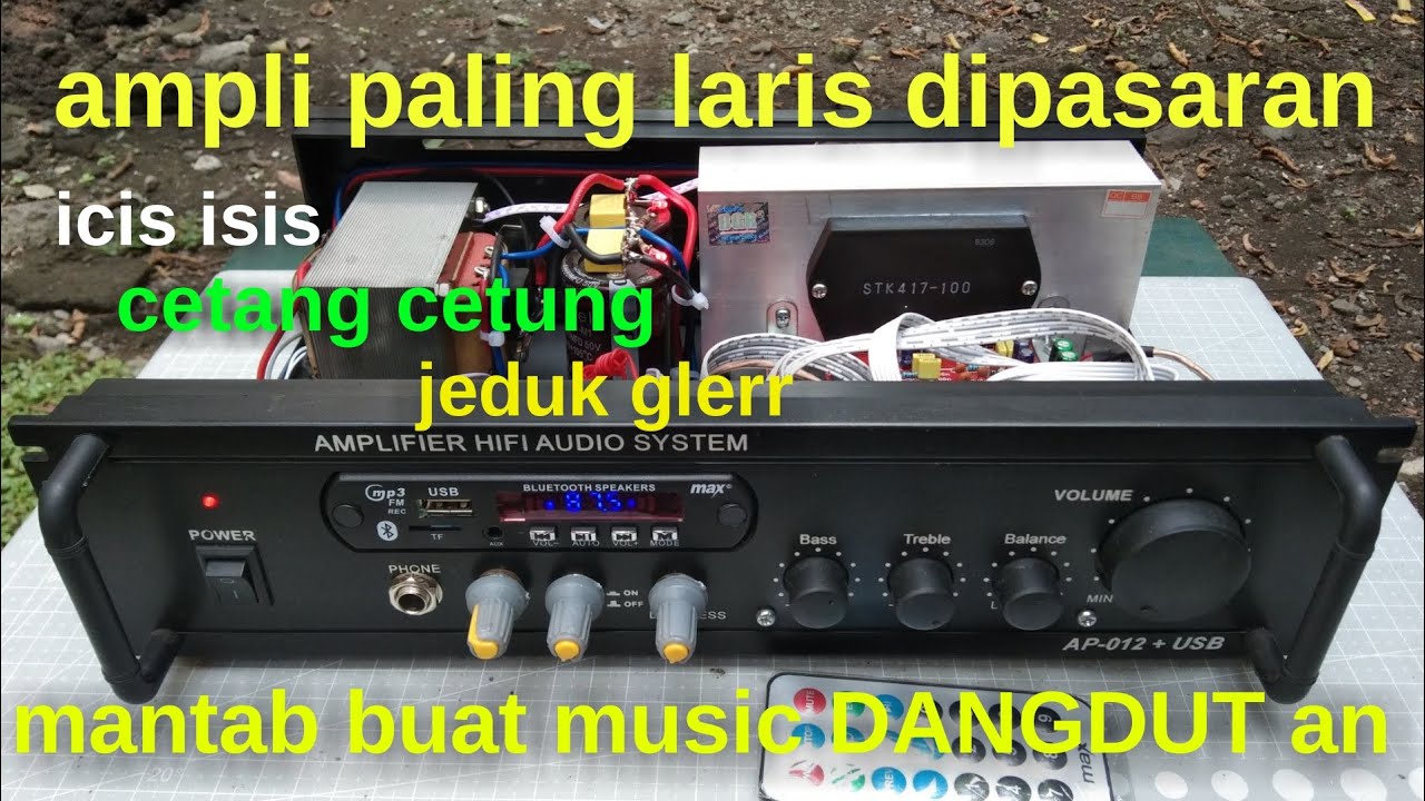 ide usaha,rakit ampli karaoke SUARA BENING banget dengan STK sanyo,khas SONY.