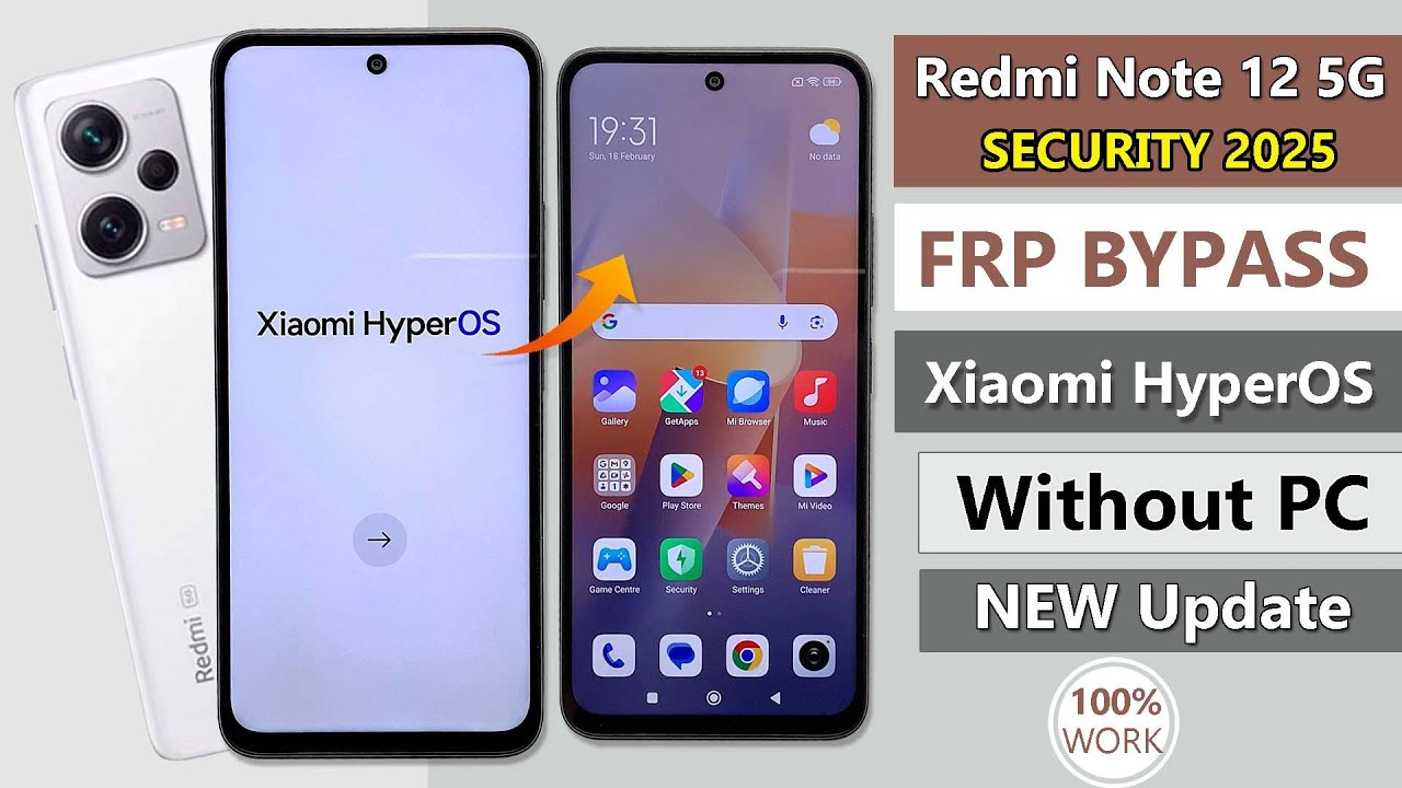 Redmi Note 12 5G HyperOs Android 15 Frp Bypass/Unlock - Without Pc | Redmi Note 12 FRP Bypass 2025 |