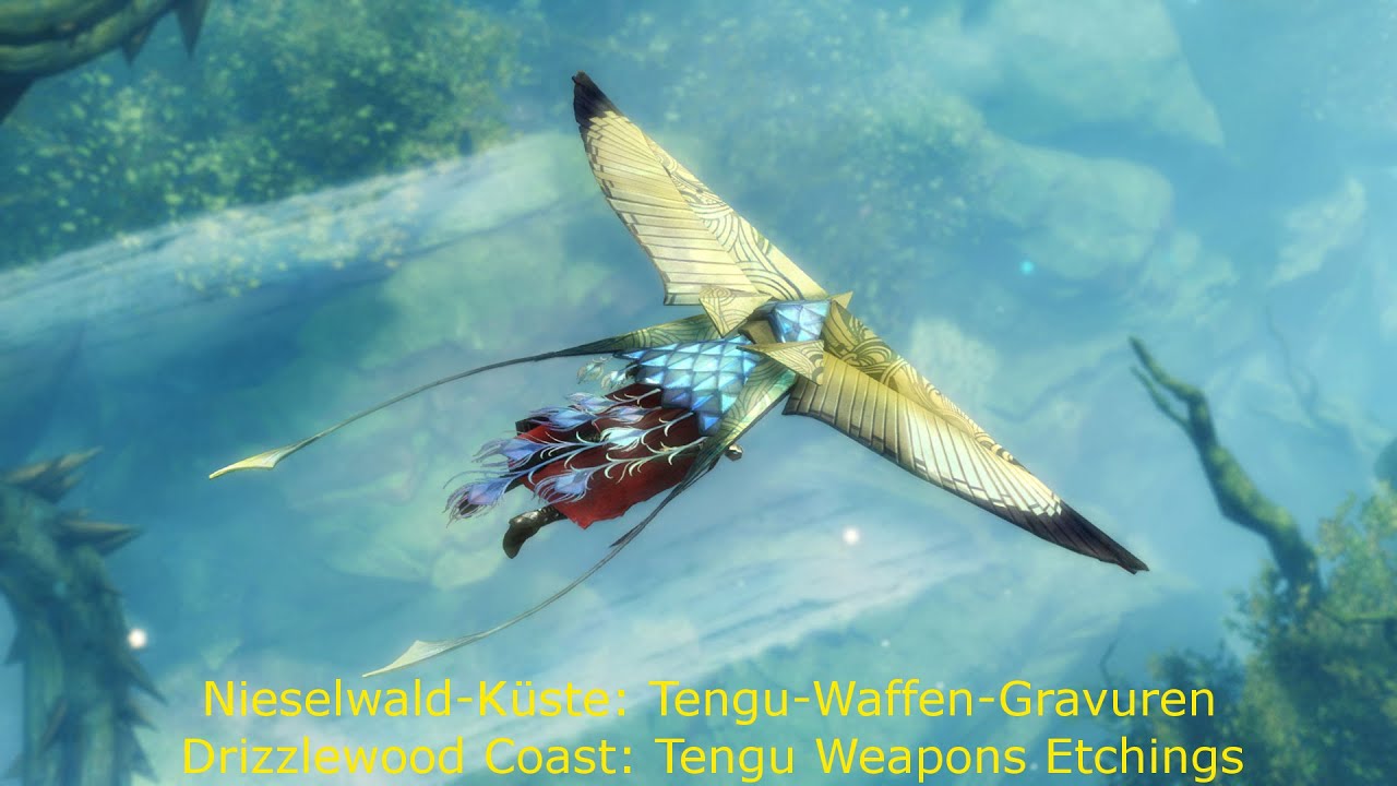 [GW2] Nieselwald-K&uuml;ste - Tengu-Waffen-Gravuren / Tengu Weapon Etchings [HD]