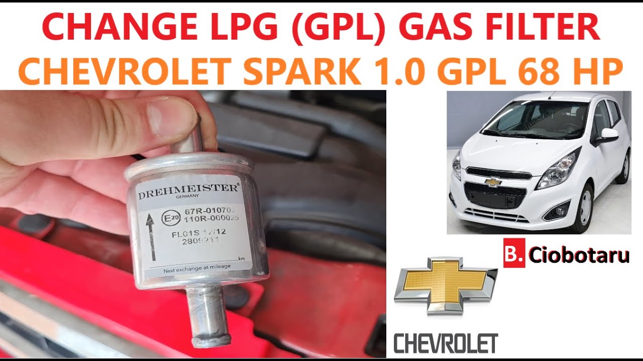 HOW TO CHANGE LPG ( GPL) GAS FILTER IN YOUR CHEVROLET SPARK (2010) 1.0 GPL ECO LOGIC 68 HP