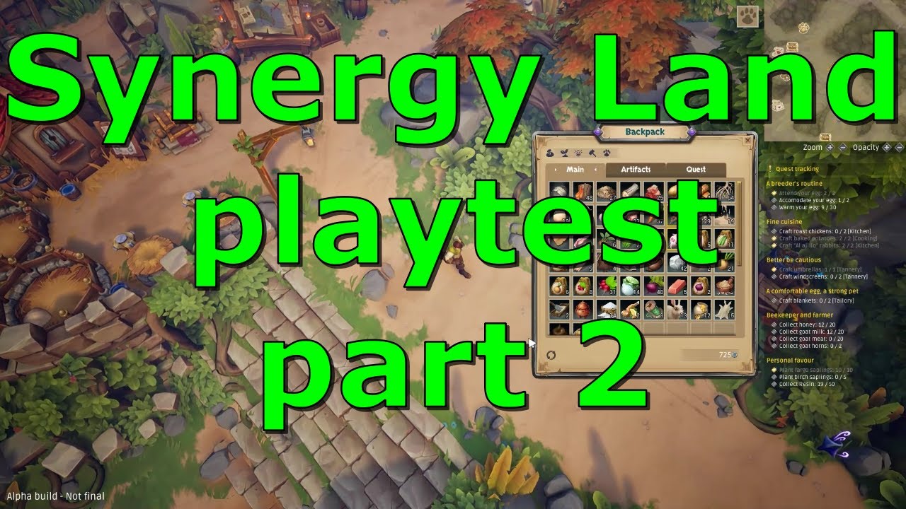 Synergy Land #02 &ndash; ALPHA Public Playtest, part 2 completing quests