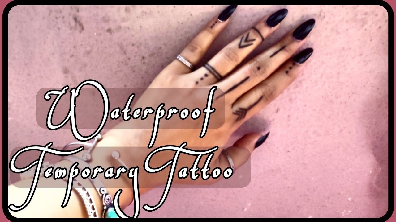 Finger tattoo at home with pen | Boho Tattoo | Temporary Tattoo