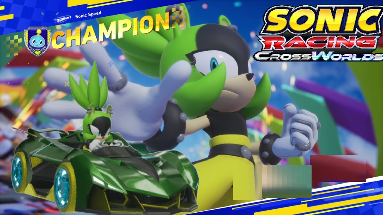 Sonic Racing: CrossWorlds - Surge The Tenrec Gameplay Showcase [MOD]