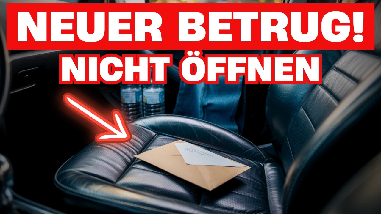 Wenn du einen Umschlag an deinem Auto findest, wirf ihn sofort weg!
