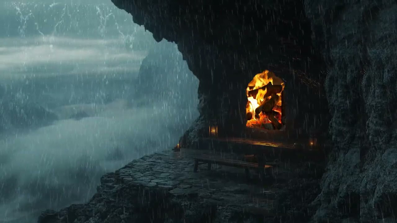 A Rainy Cave Sanctuary | Gentle Nature Sounds to Help You Rest and Let Go