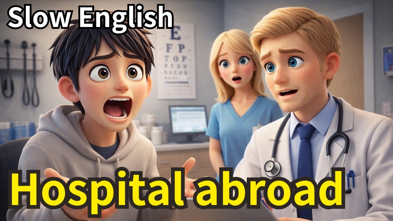 What If You Have to Go to a Hospital Abroad?🏥 - Slow and Easy English For Beginners