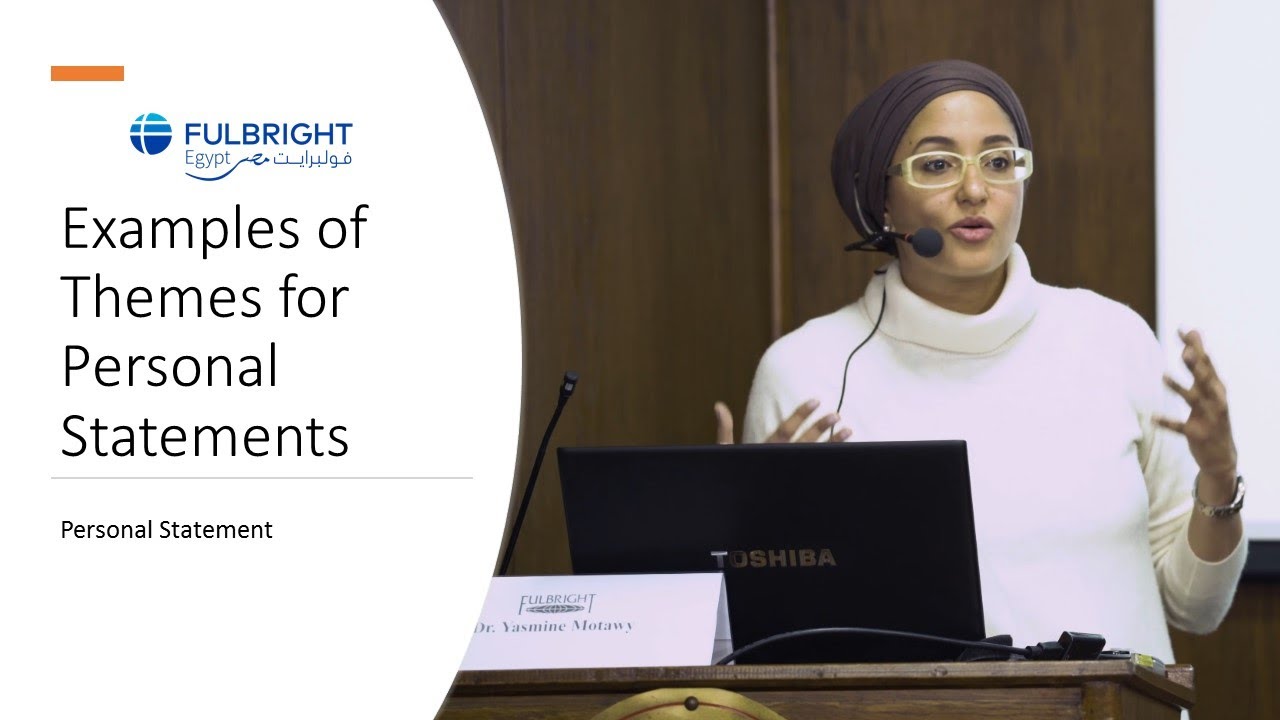 Examples of Themes for Personal Statements - Personal Statement - Dr. Yasmine Motawy