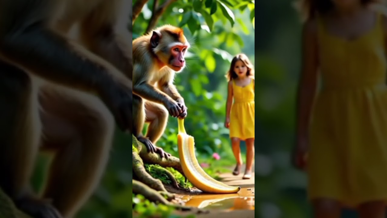 monkey and girl 