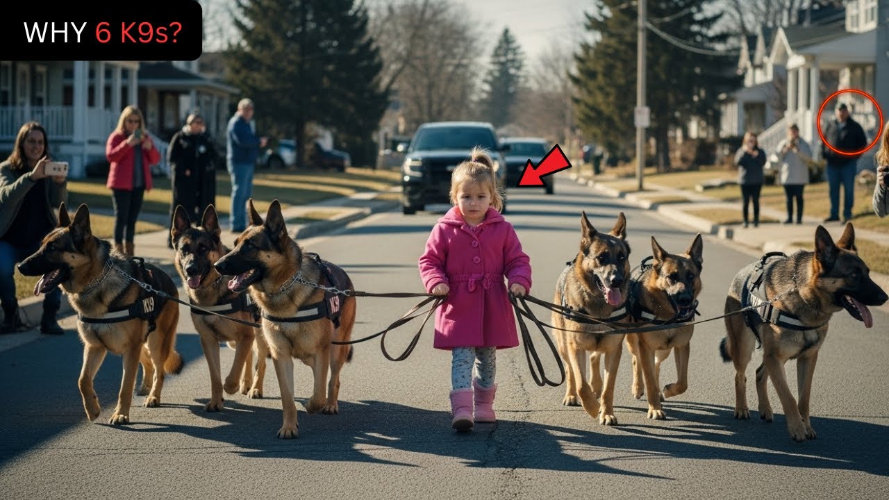 Little Girl Walks Her Police Dogs Every Morning, Until People Discover Her Shocking Secret..