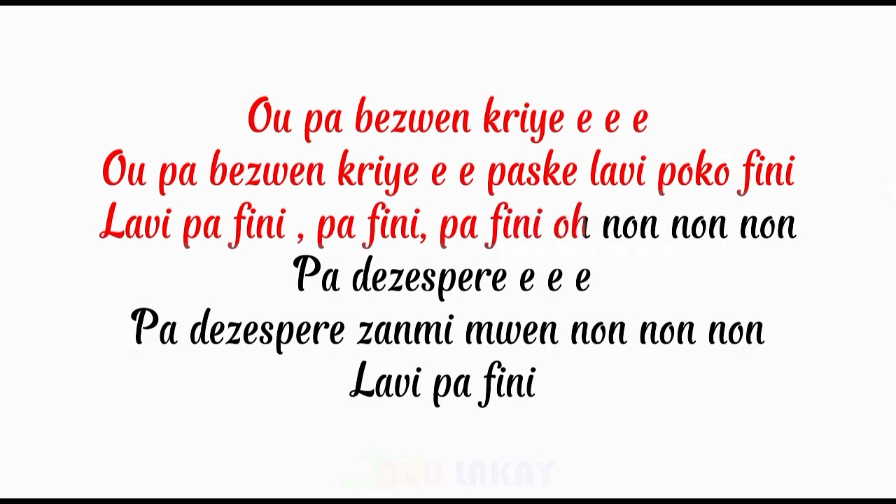 LAVI PA FINI ABNER G Lyrics by @NOULAKAY