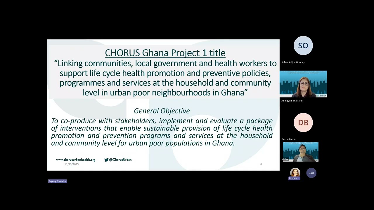 From Evidence to Impact Webinar 2: Strengthening Urban Health Systems to Respond to NCDs