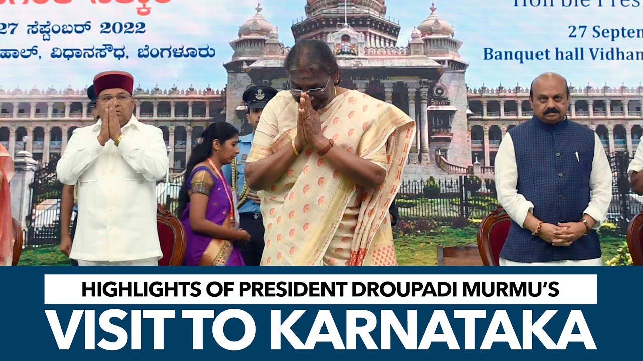 Highlights of President Droupadi Murmu’s visit to Karnataka
