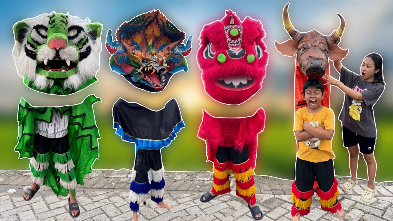 Drama pendek | VICHO MENCOCOKKAN KEPALA BARONGAN DEVIL DAN BARONGSAI MERAH 