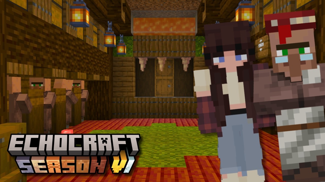 We built a TRADING HALL! :: EchoCraft Season 6 | Episode 4