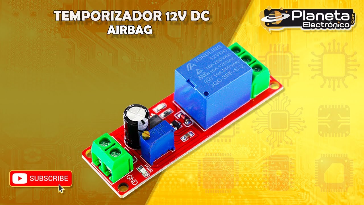 ❤️ Temporizador A LA CONEXION 12VDC conocido como: temporizador de airbag