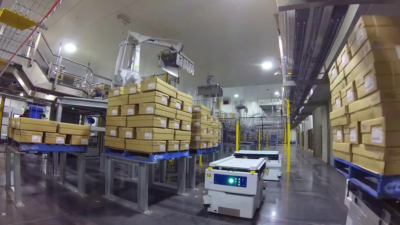 AGV & Robotic Palletising System