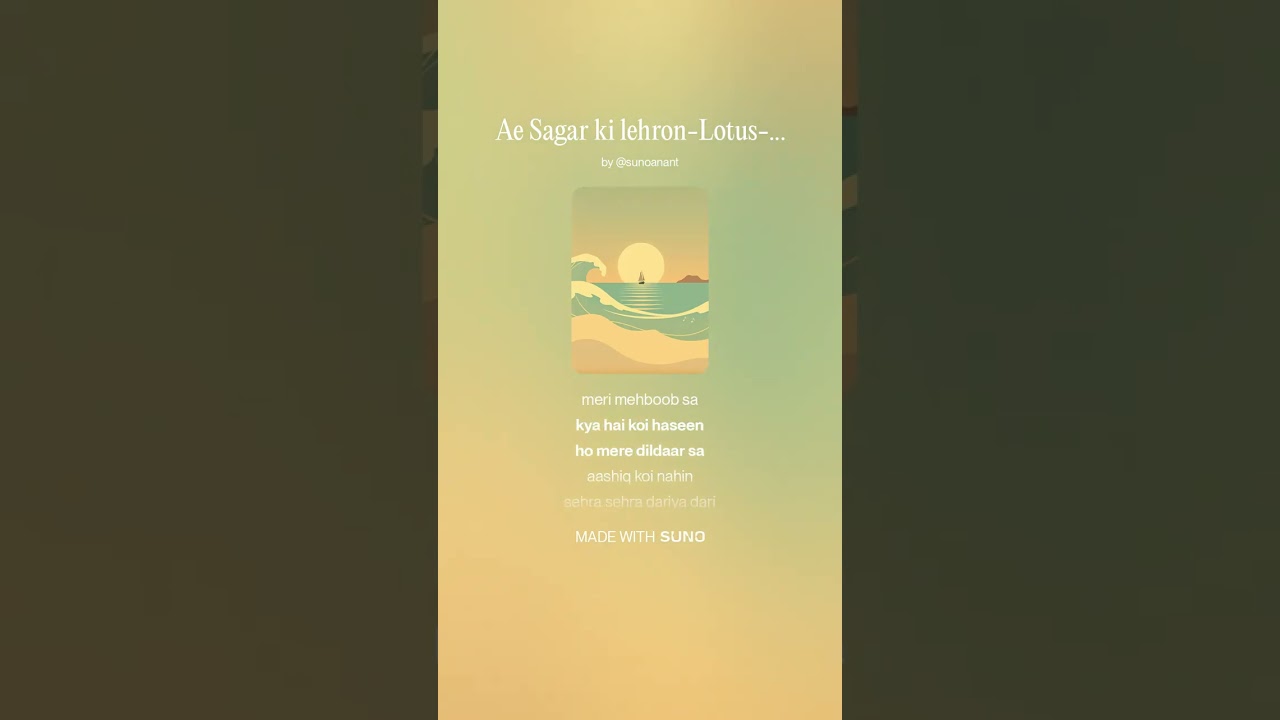 Ae Sagar ki lehron