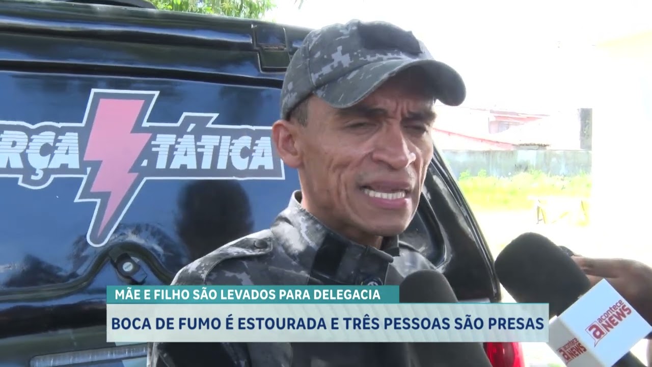 BOCA DE FUMO É ESTOURADA E TRÊS PESSOAS SÃO PRESAS