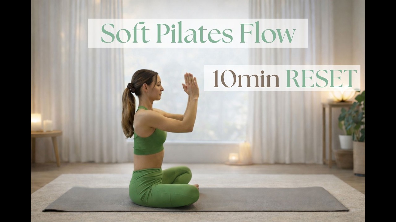 10-Min Beginner Pilates & Stretching Workout | Full Body, No Equipment