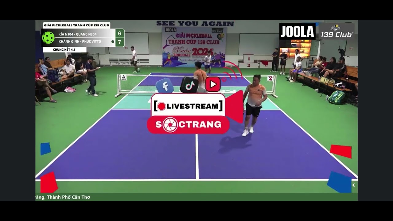 Khánh Đinh - Phúc Vitto chung kết 4.5 pickleball Sóc Trăng (1/2/2026)