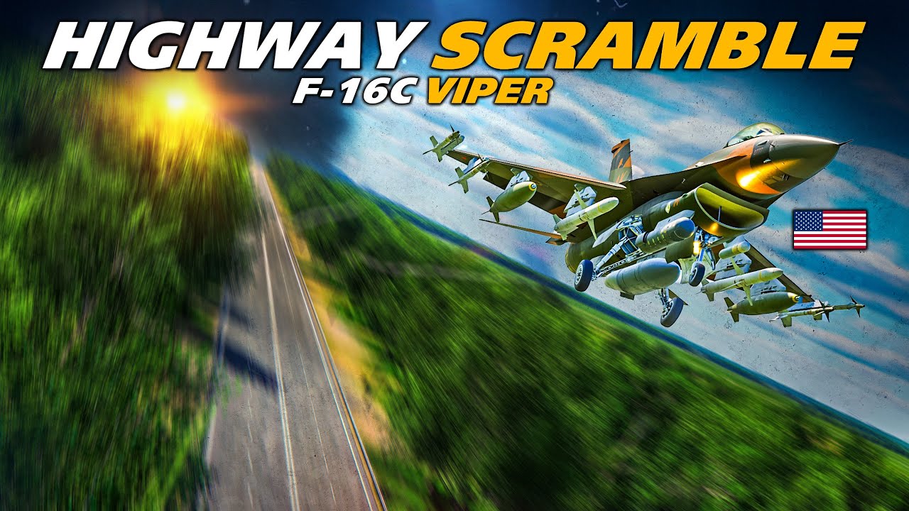 F-16C Viper | Съезд с шоссе &mdash; Аварийный CAS | Цифровой боевой симулятор | DCS |