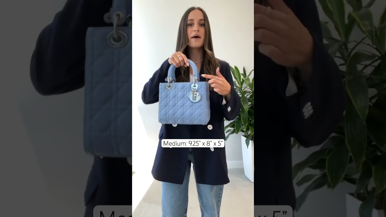 Сравнение размеров Lady Dior