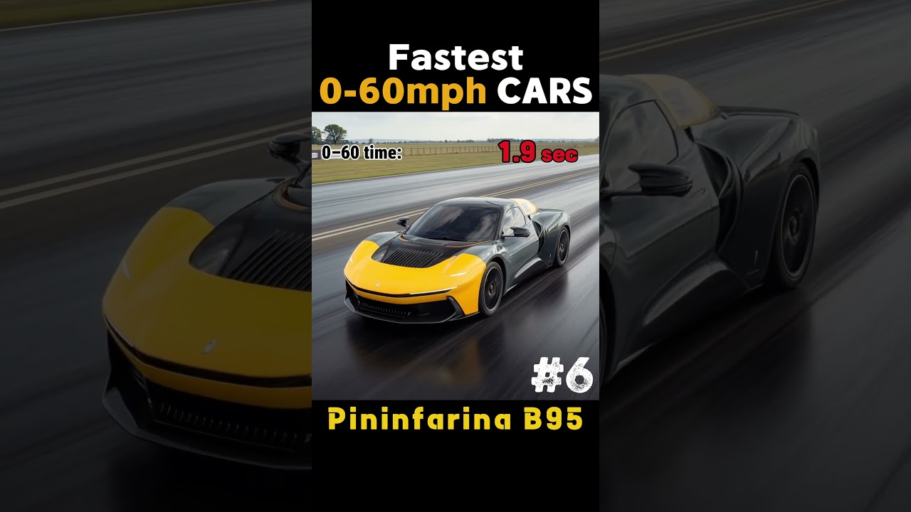 Top 10 Fastest Cars 0-60 mph 🚀