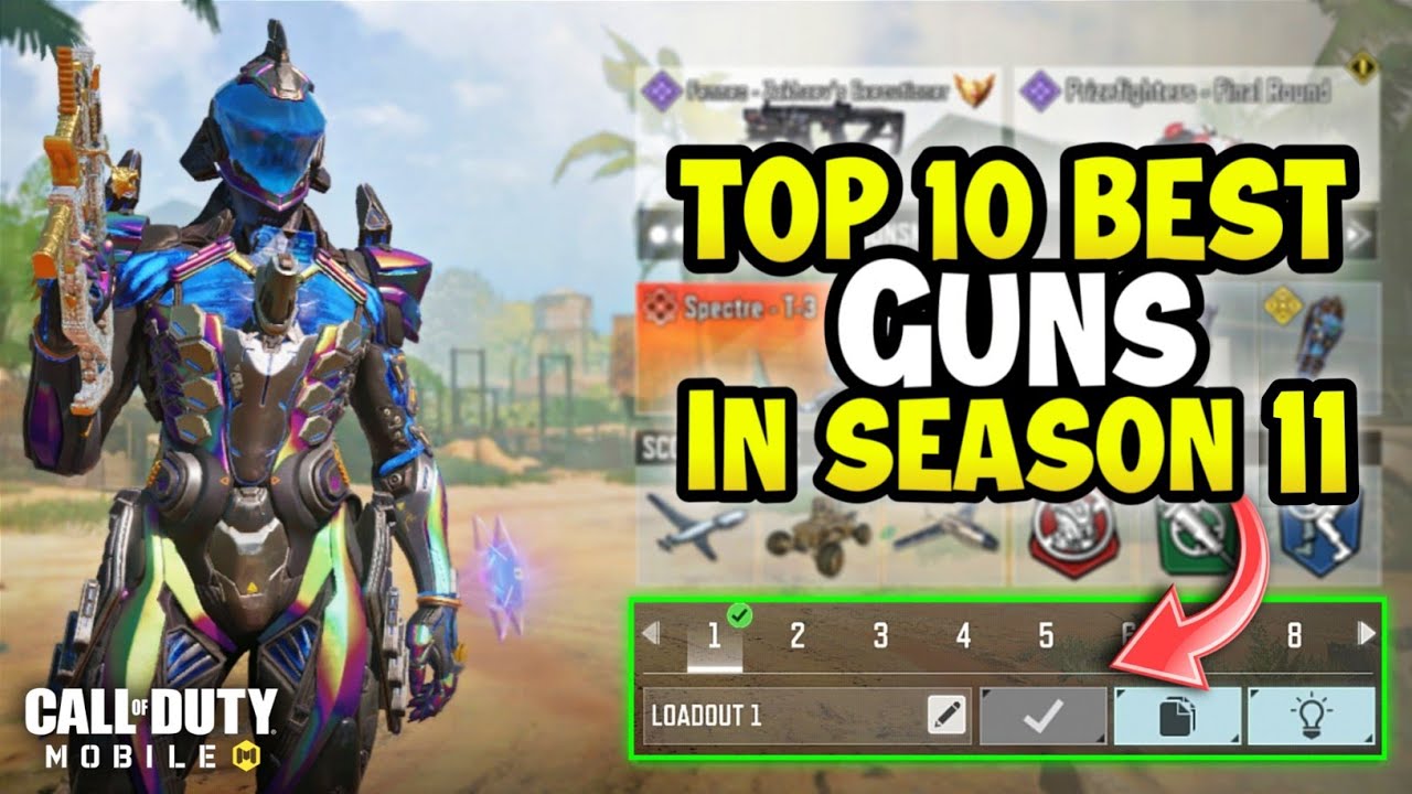 Top 10 Best Guns in Season 11 CODM #codm