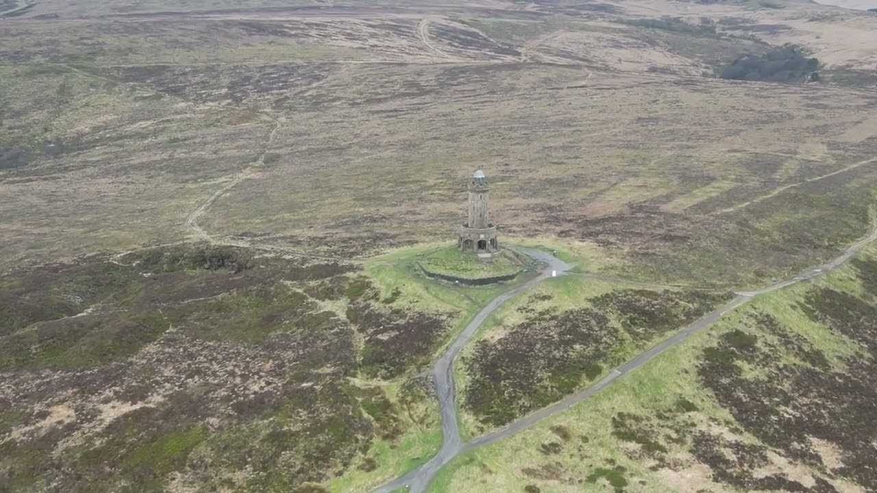Darwen Flight around By Drone