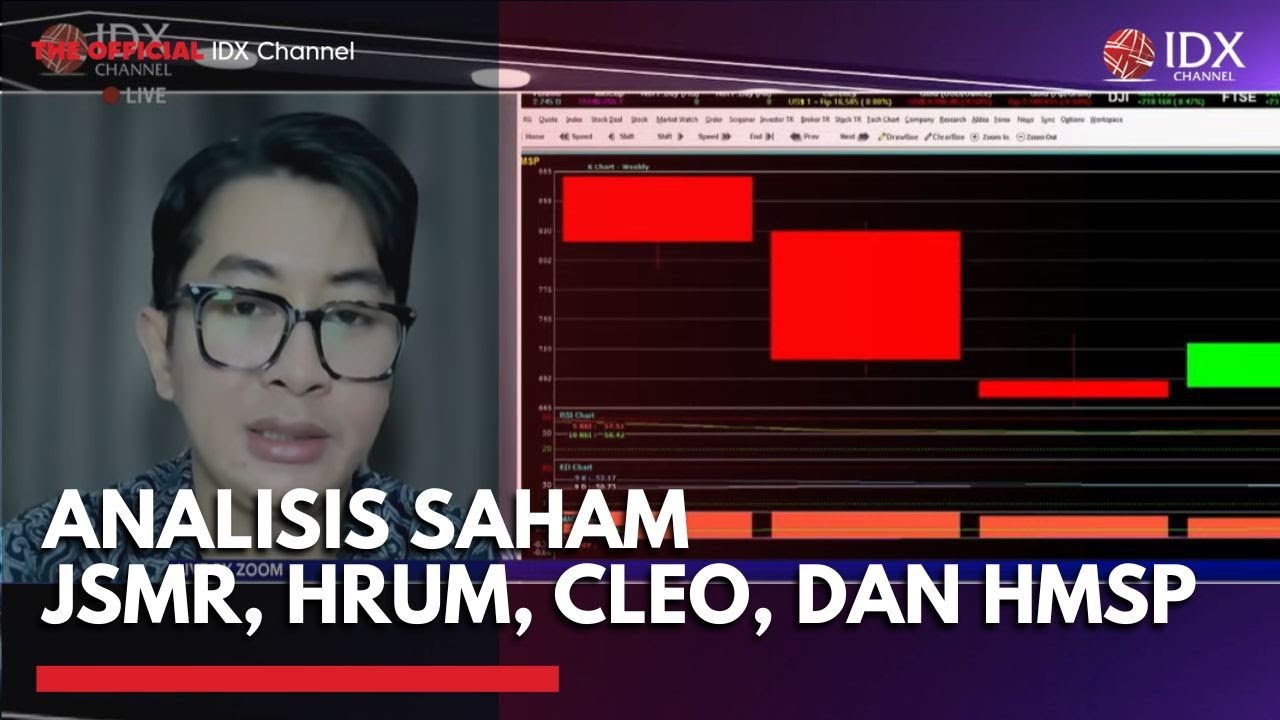 Analisis Saham JSMR, HRUM, CLEO, dan HMSP | MARKET BUZZ