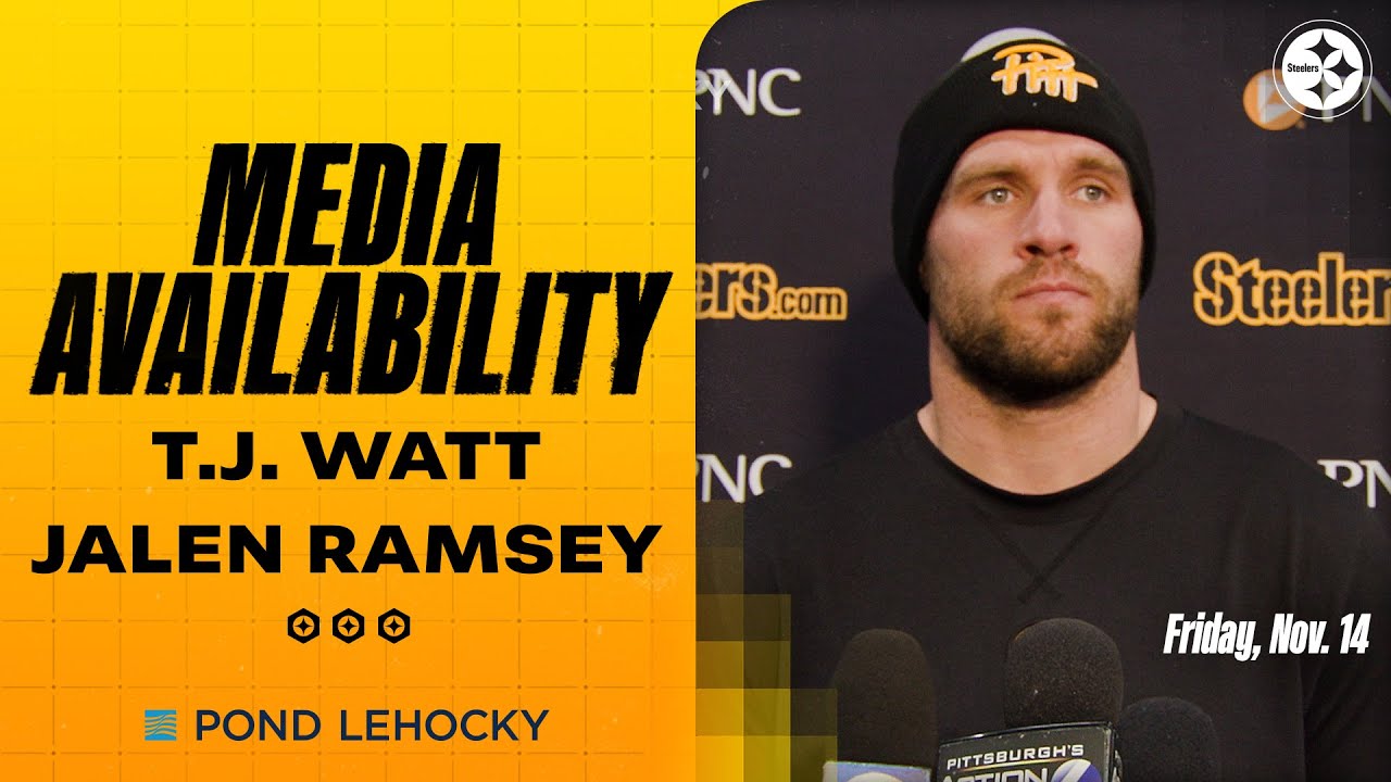 T.J. Watt, Jalen Ramsey Media Availability (Nov. 14) | Pittsburgh Steelers