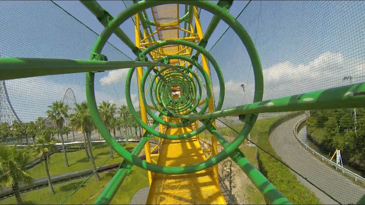 Американские горки Ultra Twister POV Нагасима Спаланд Япония Того Горки Heartline