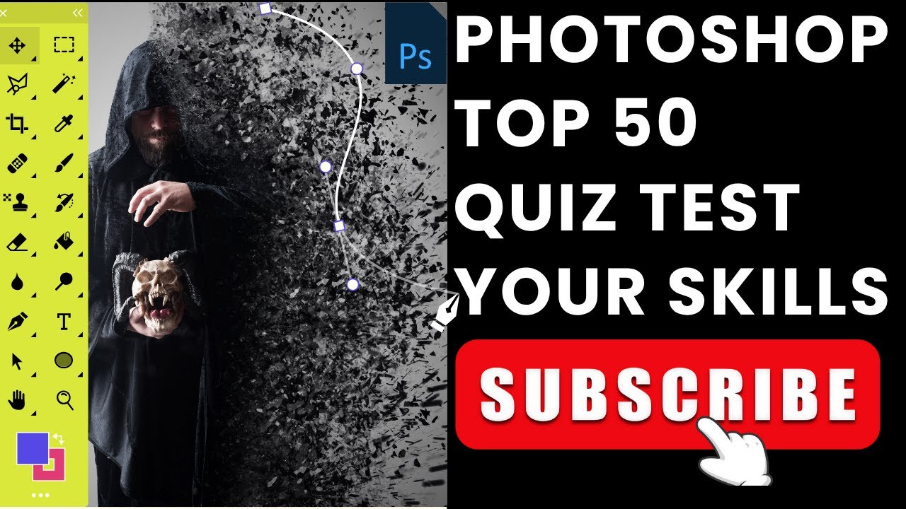 Photoshop Top 50  MCQ Questions 2025  | photoshop mcq questions and answers| QuizCrackNow