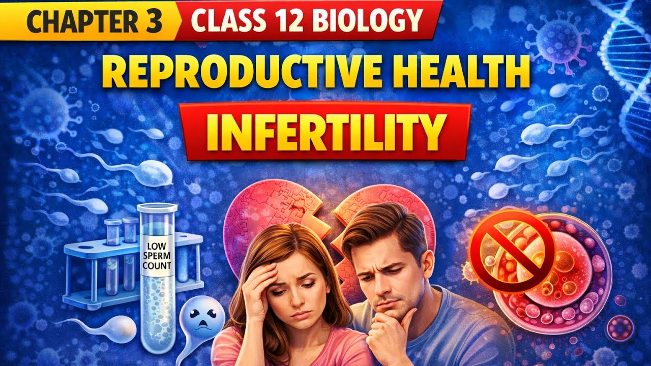 👉 Infertility | Causes, Types & ART | Class 12 Biology | NCERT