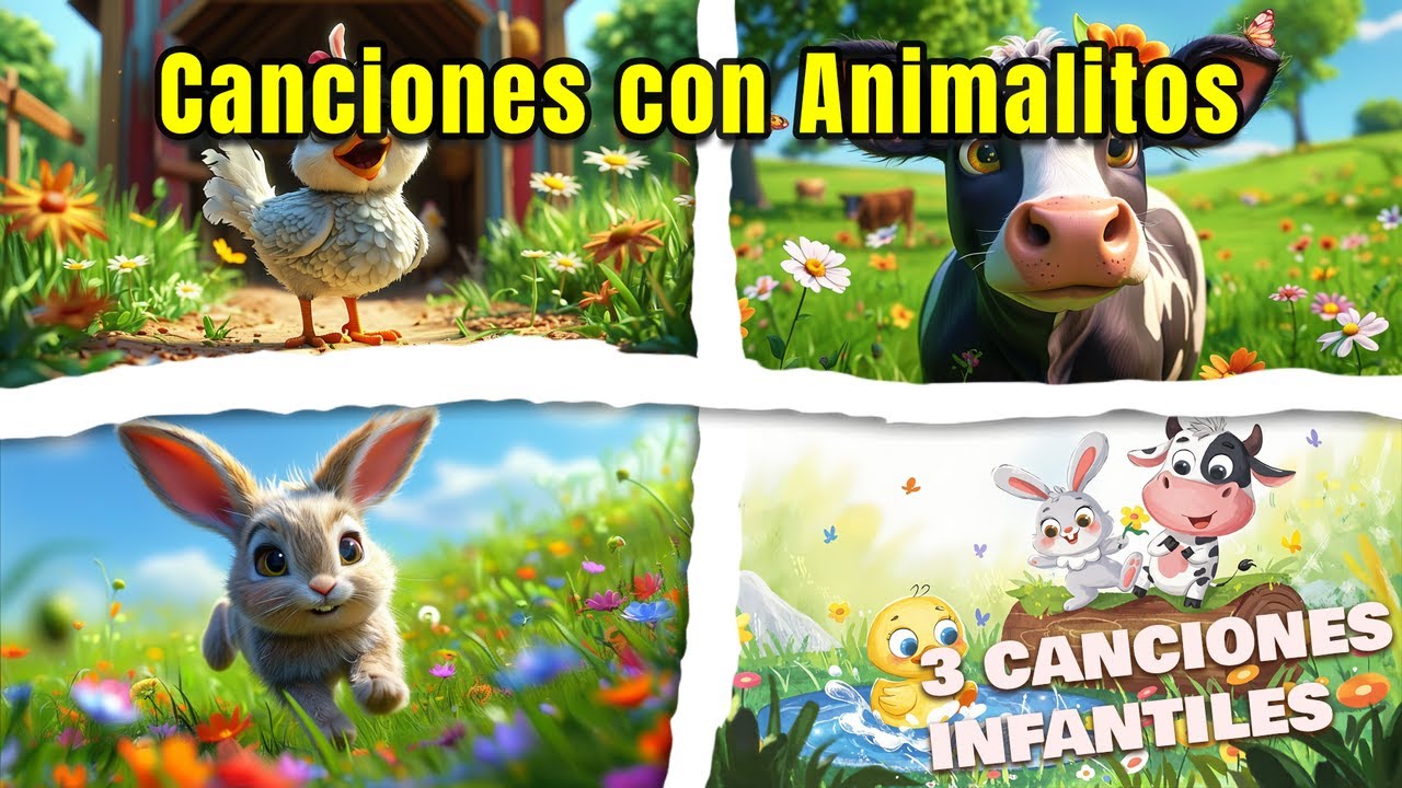 La Diversión Sonora de los Animalitos 🎉🐷 | Tres Canciones Infantiles para Bailar