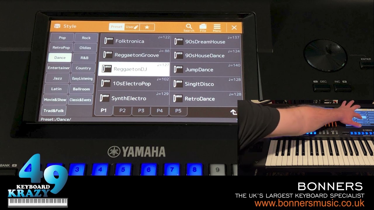 Yamaha Genos 2 Keyboard - Dance Styles Part 1/2