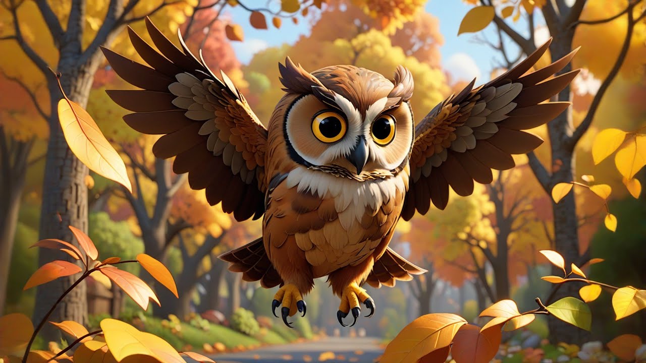 Ollie Owl Stretches Wings | Animal Song for Kids | Nursery Rhymes and Morning Stretch Fun
