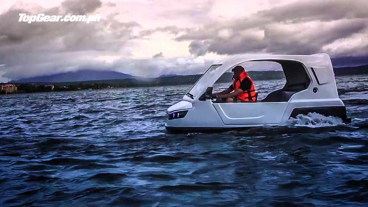 The Filipino-made Salamander amphibious tricycle