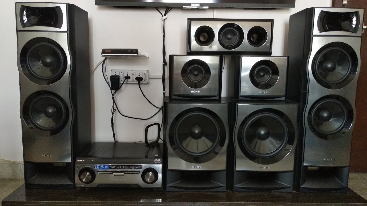 Sony HT-M55 || Sound test || Bass Test || 5.2 channel