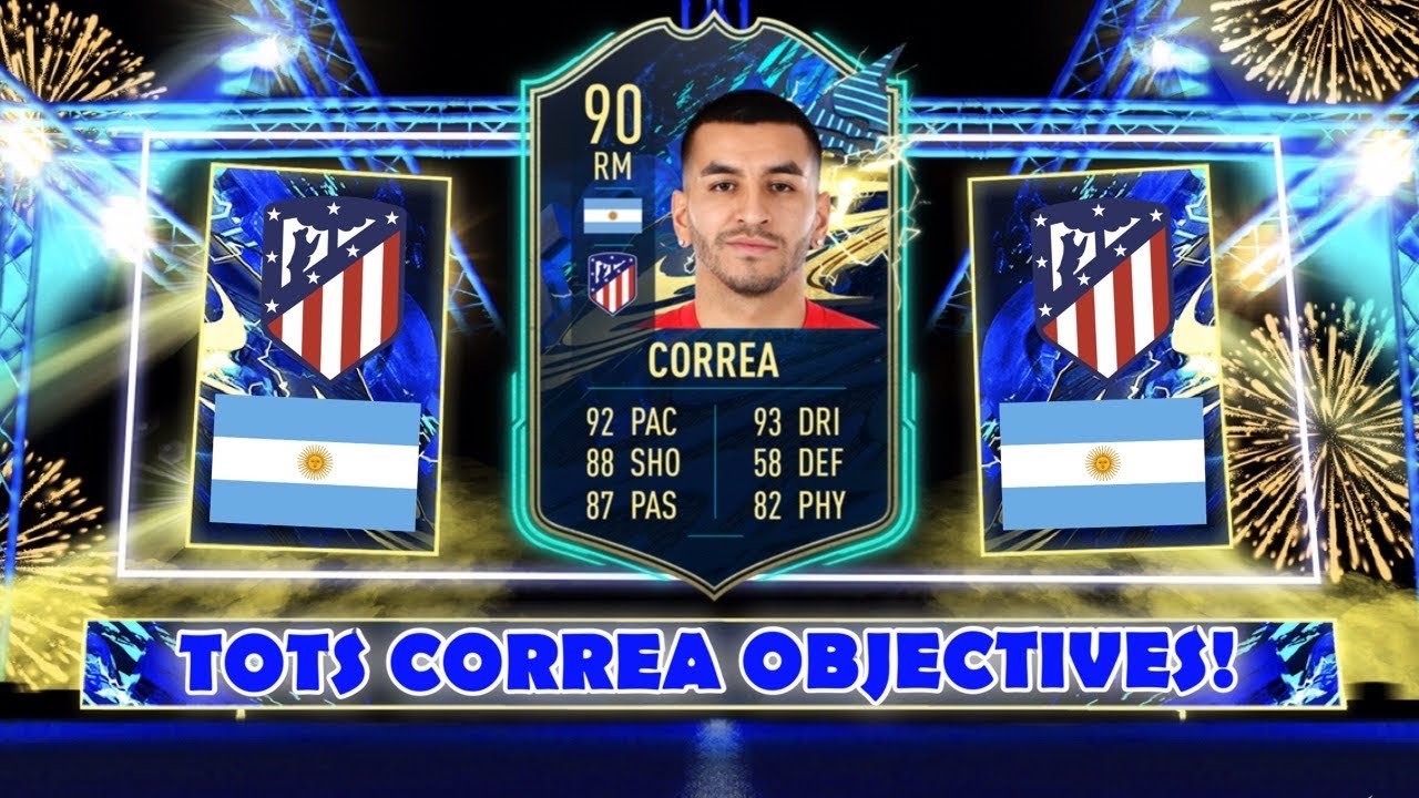 HOW TO COMPLETE ANGEL CORREA OBJECTIVES FAST! - 90 Rated TOTS Correa - FIFA 21