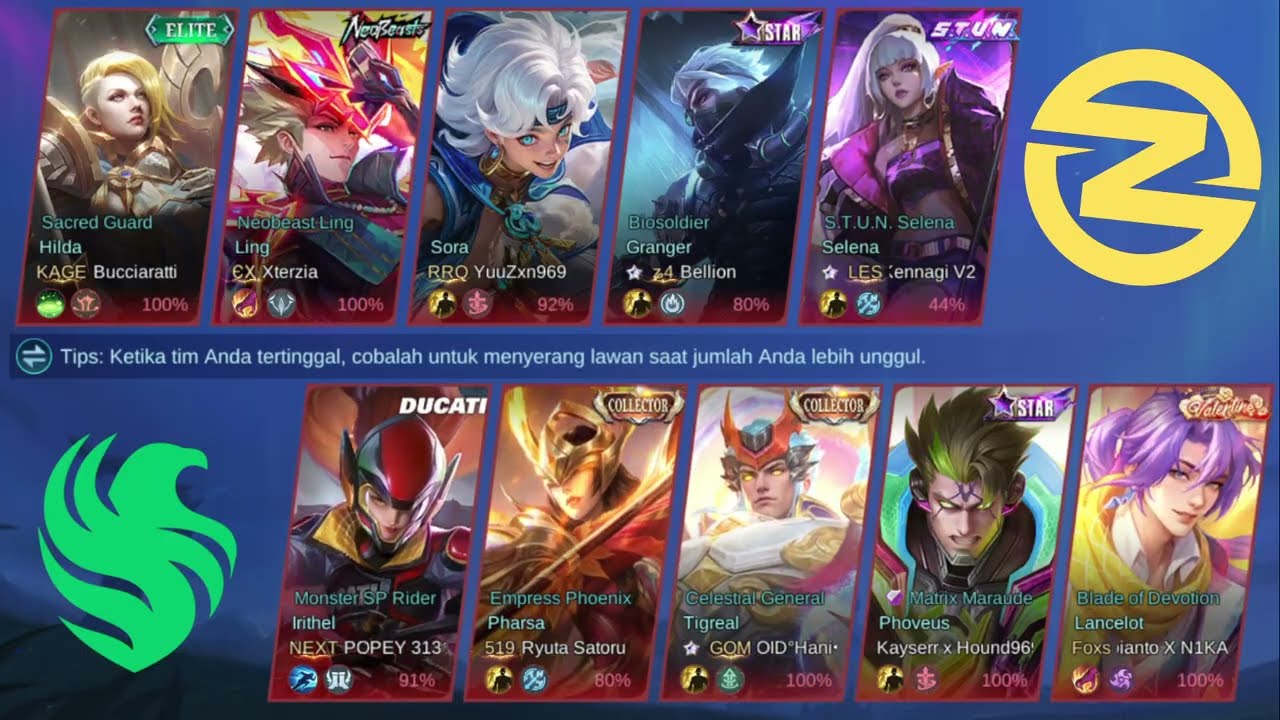FUN MATCH ROOM TOURNAMENT MOBILE LEGENDS MLTC ZONE ESPORTS VS FALCONS JAWA MATCH 7